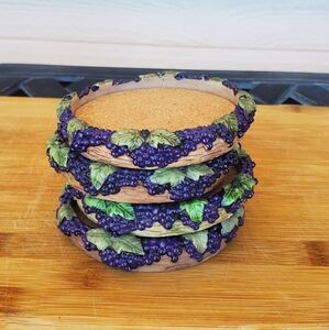 Grape Coasters Vintage Style